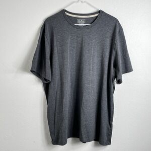 LL‎ Bean T-Shirt Mens XL Reg Heather Gray Comfort Stretch Pima Cotton